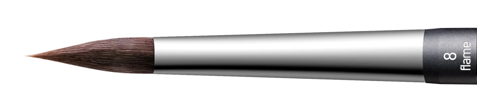 Renfert lay:art evo Synthetic Ceramist Brush Refill, Size 8, Flame Shape, 2/Pkg - lay:art evo Size 8 Refill Flame Pack of 2 - Image 1