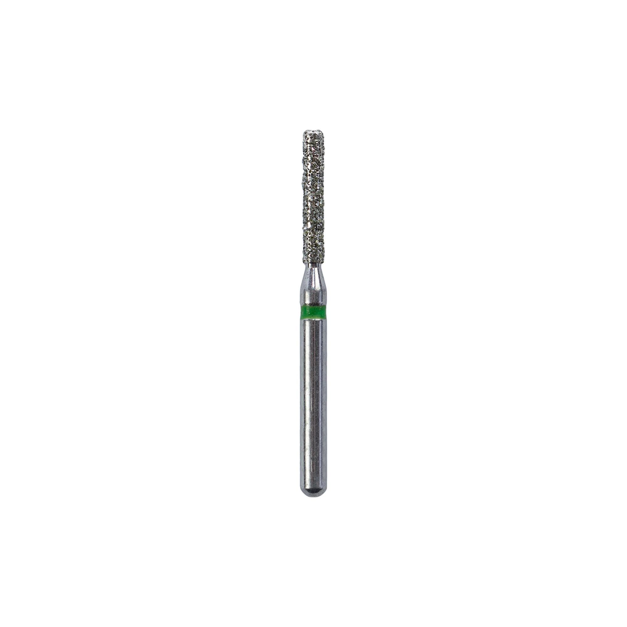 Kerr SimpliCut Single-Use Sterile Diamond Bur, Coarse Grit, Flat End Cylinder, Friction Grip, 25/Pkg, C837-012-D - #837-012 Coarse SimpliCut Diamond Bur Flat End Cylinder Pack of 25 - Image 1