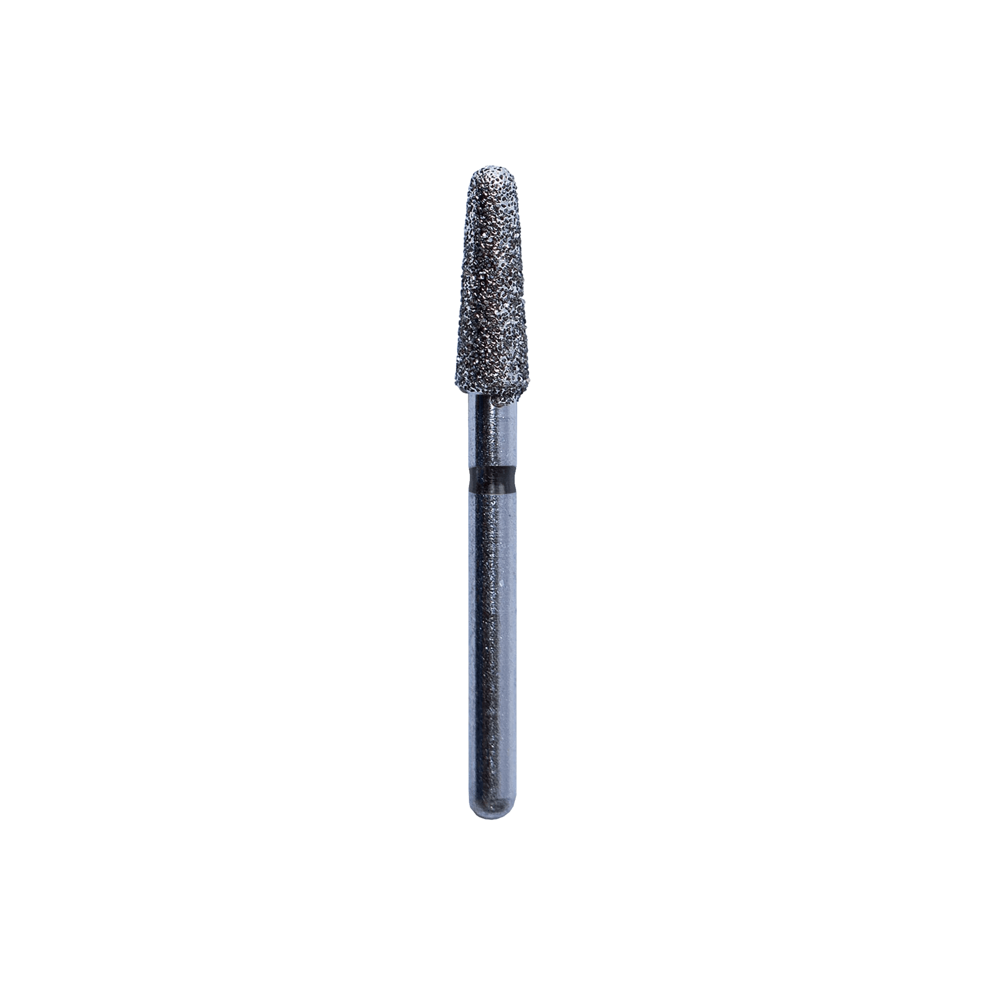 Kerr SimpliCut Single-Use Sterile Diamond Bur, Super Coarse, Round End Taper, Spiral, Friction Grip, 25/Pkg, SC856-T-025-D - #856-T-025 Super Coarse SimpliCut Diamond Bur Round End Taper Spiral Pack of 25 - Image 1