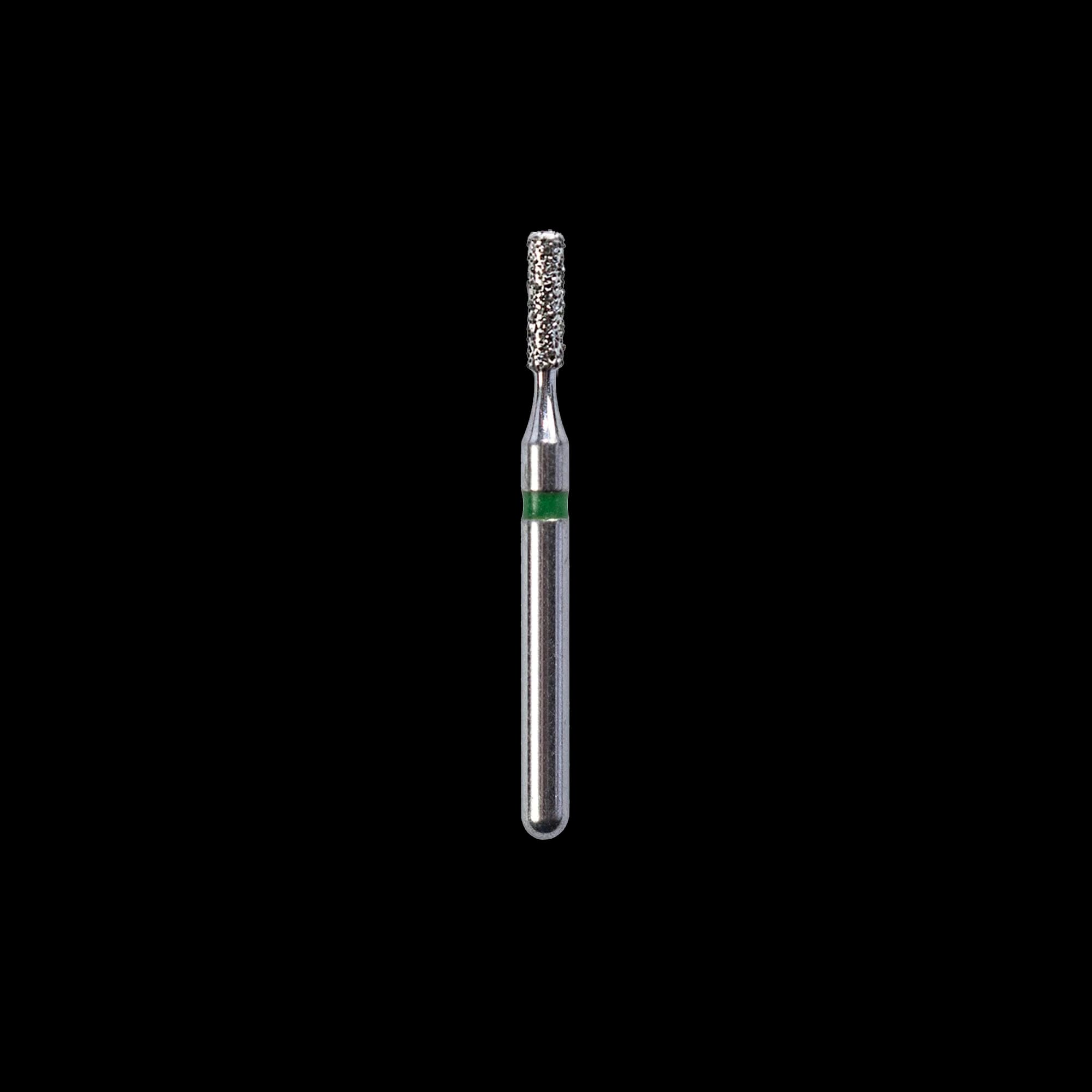 Kerr SimpliCut Sterile Single-Use Diamond Bur, Coarse Grit, Cylinder Rounded Shoulder, Friction Grip, 25/Pack, C835KR-012-D - #835KR-012 Coarse SimpliCut Diamond Bur Cylinder Rounded Shoulder Pack of 25 - Image 1