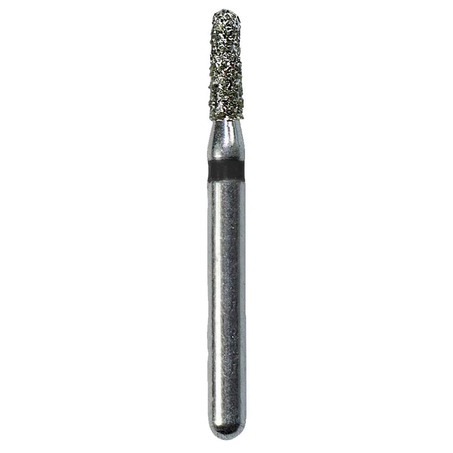Kerr SimpliCut Single-Use Sterile Diamond Bur, Super Coarse, Round End Taper, Short Shank, #SC856-014SS-D, 25/Pack - #856-014 Super Coarse SimpliCut Diamond Bur Round End Taper Short Shank Pack of 25 - Image 1