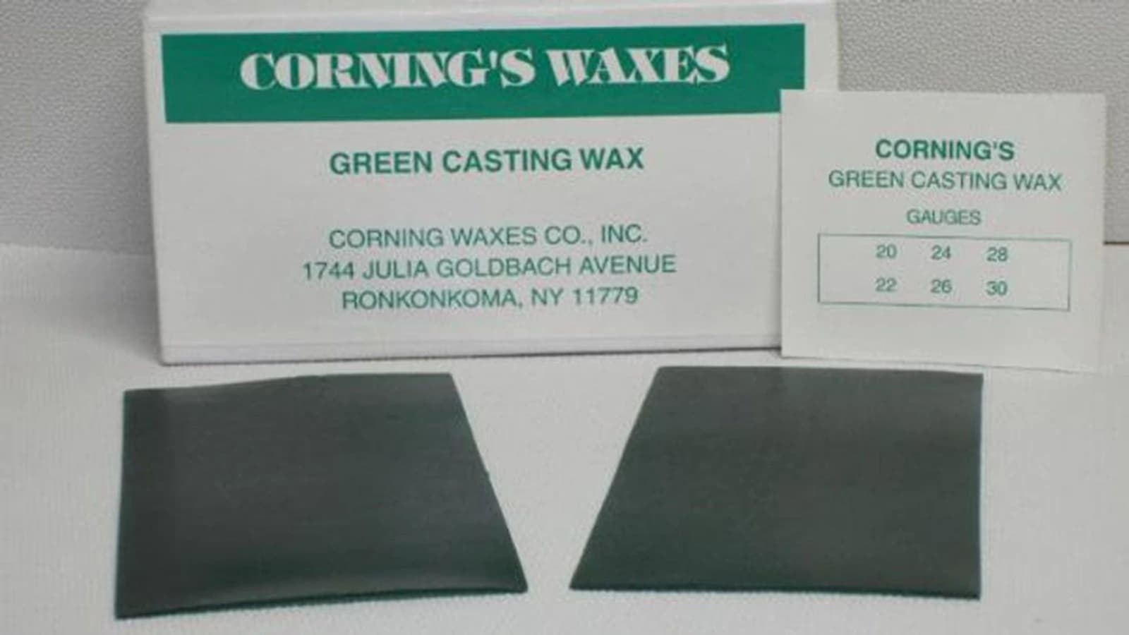 Cornings Wax Casting Wax, Pink, 28 Gauge, 1 lb/Box - CASTING WAX PINK 28 GAUGE . - Image 1