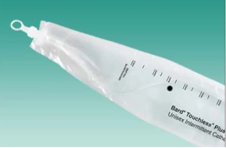 Bard Touchless Plus Catheter Kit, Red Rubber Latex, 14 Fr, 1100 mL Drainage Bag - Touchless Cath Red Rubber - Image 1
