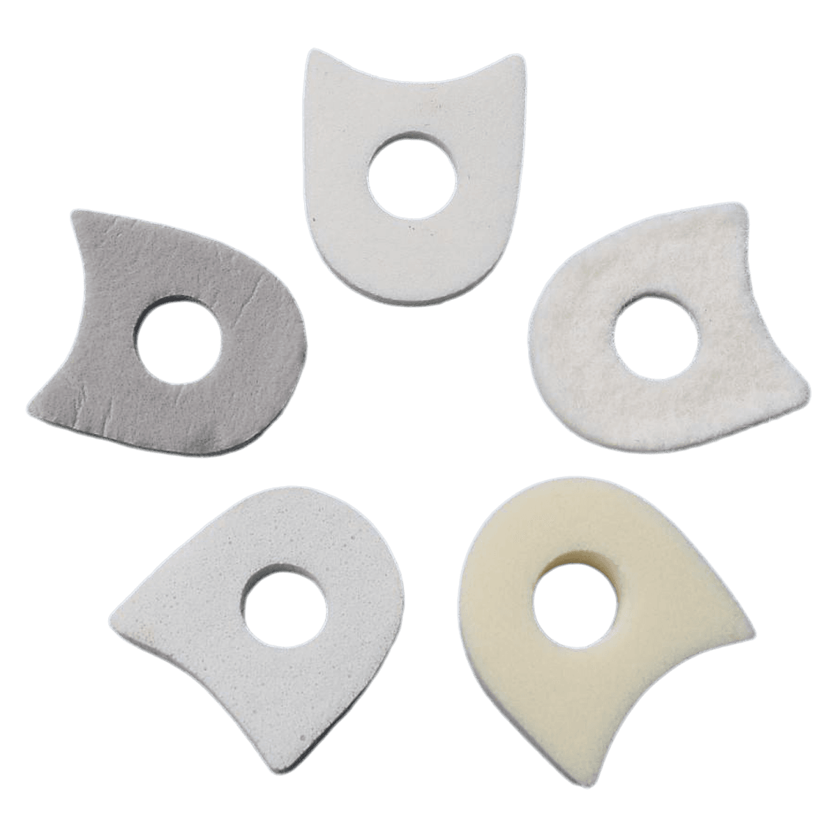 Creative Foam Corporation Corn Pad Felt C-26 Non-Adhesive, 1.125 x 0.875 inches - Corn Pad Felt C-26 Non-Adh - Image 1