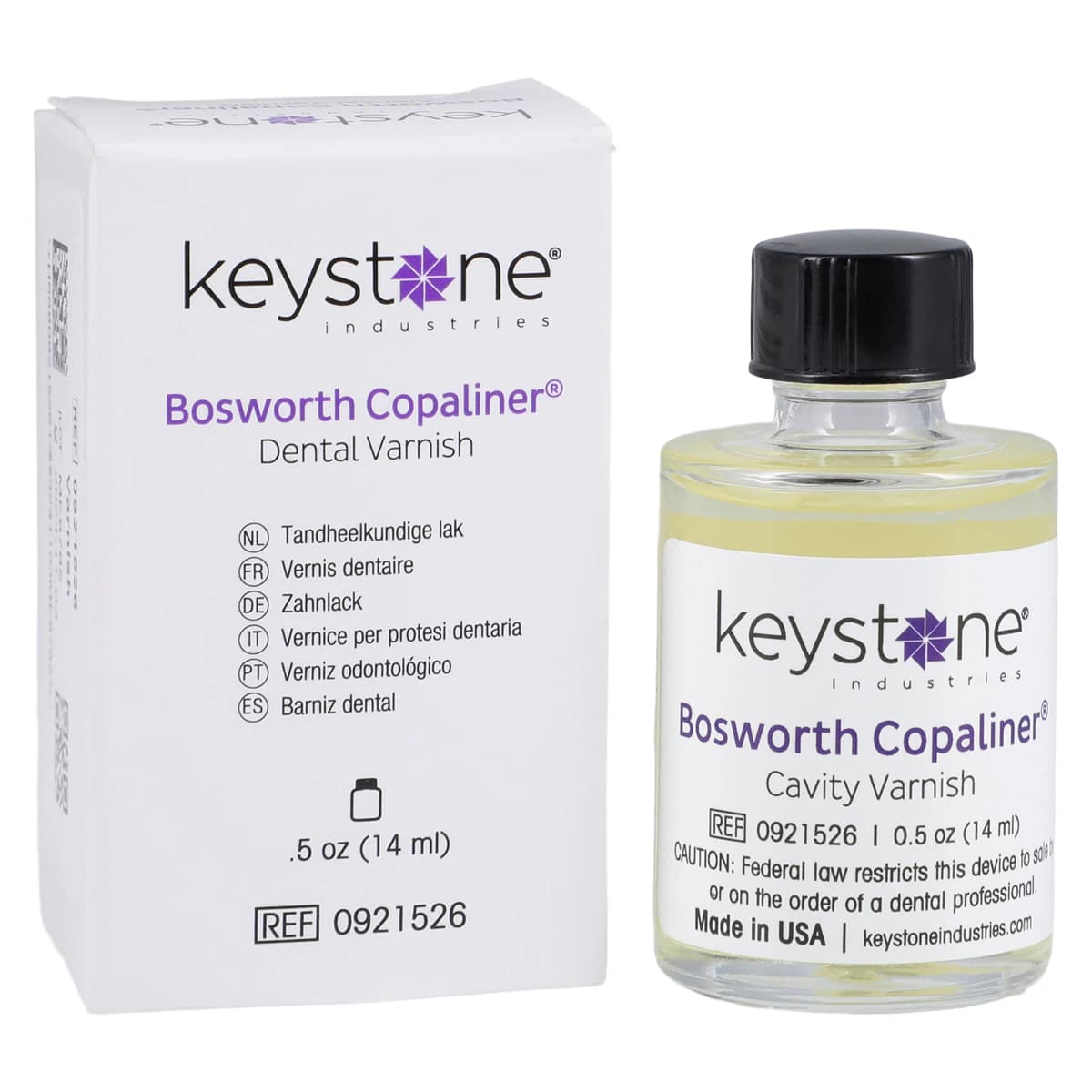 Copaliner Cavity Varnish, 0.5 oz (14 ml) Bottle, Chloroform-Free, #0921526 - Copaliner® 14ml Cavity Varnish - Image 1