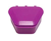 Keystone New Age Denture Cups, Purple, 1-3/4" Deep, 120/Box - Keystone Denture Cups - New Age Purple, 120/Box. Denture Storage Cases 1-3/4" - Image 1
