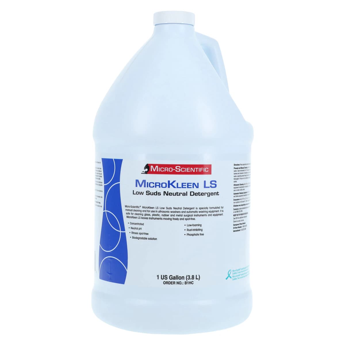Weiman Concentrate Cleaner Detergent Instrument Liquid, 1 Gallon Bottle - Detergent Instrument Liquid - Image 1