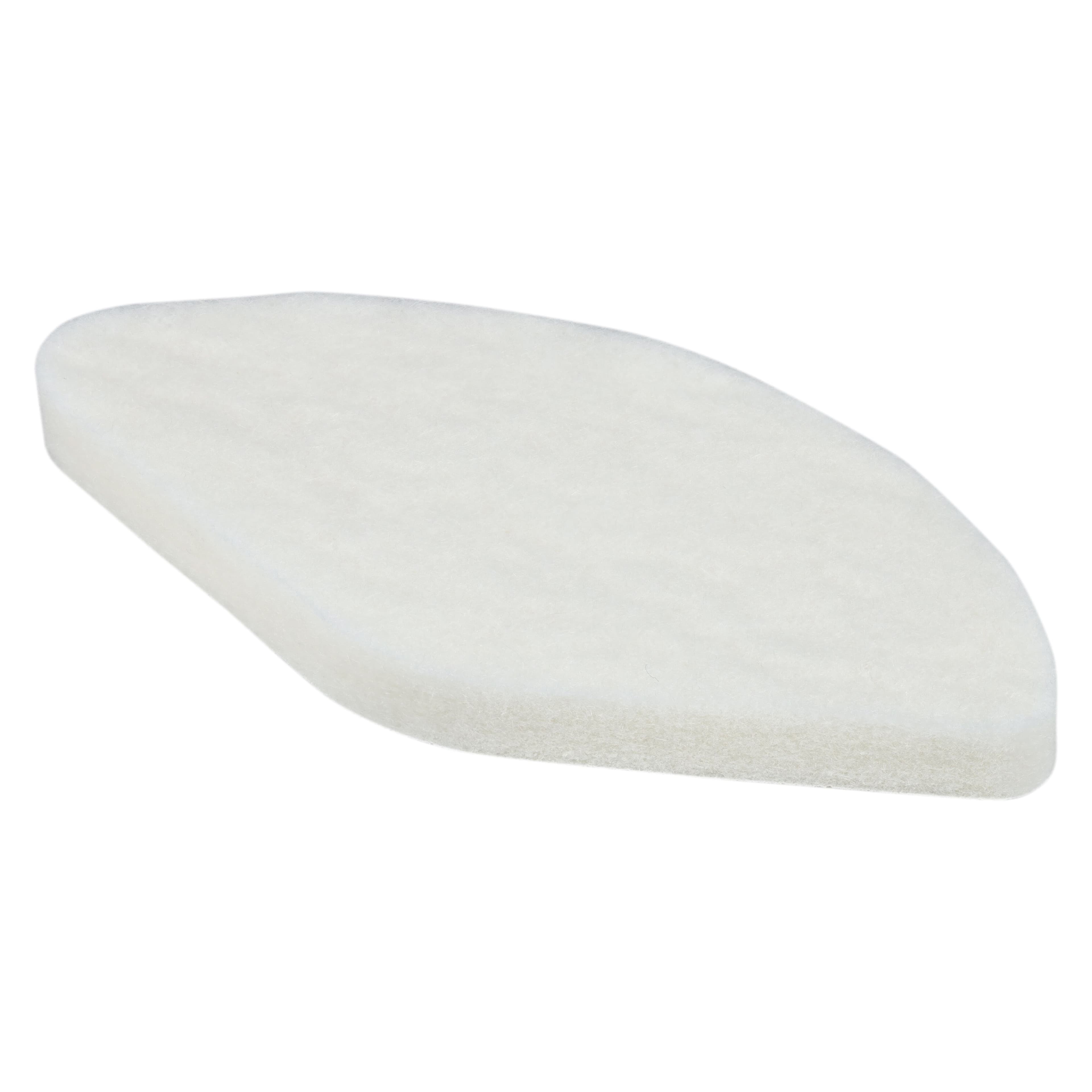 Superior Felt & Filtration Orthopedic Pad Felt, Longitudinal, 1/4" Thick, 2.44" x 1.7" - Pad Longitudinal 1/4"felt - Image 1