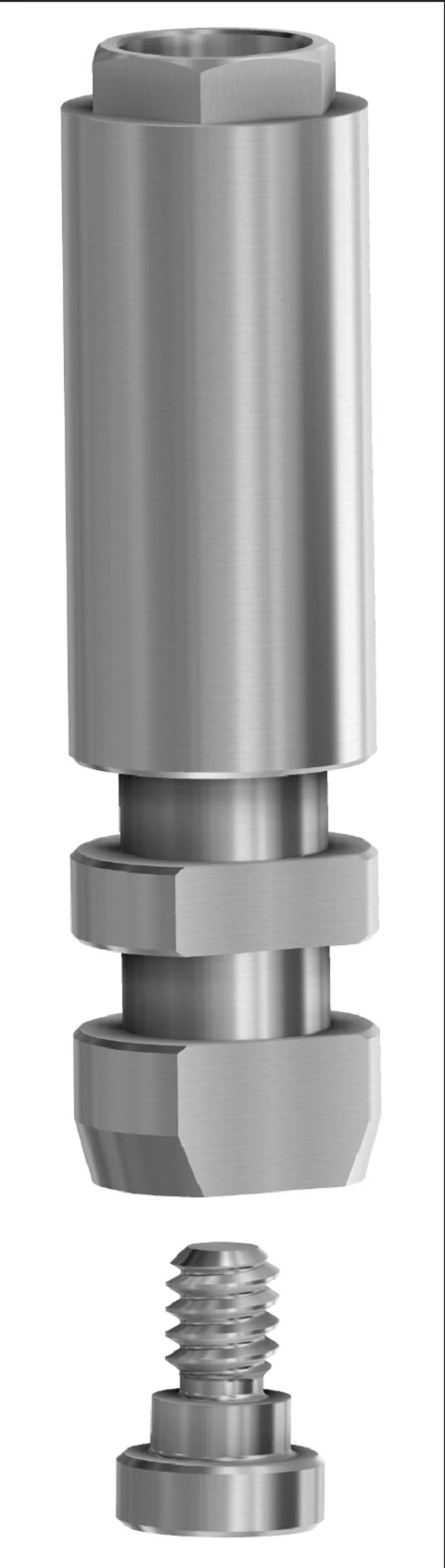 DESS Digital Analog for 3i Osseotite Implant, External Hex 3.4 NP, Non-Anodized, 1 Each - Analog D 3i Osseo 3.4 NP - Image 1