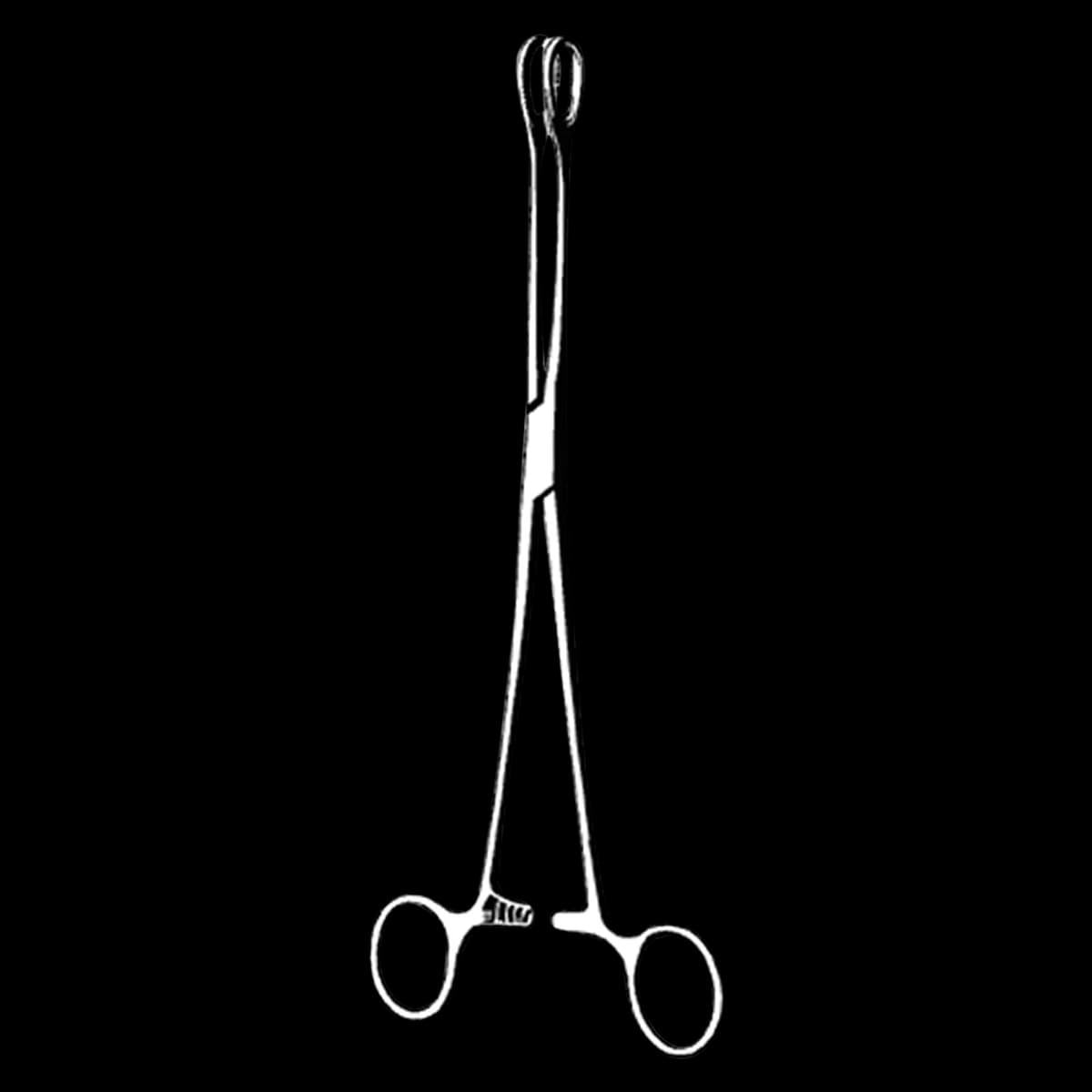 Sklar Instruments Foerster Sponge Forcep, Curved, 9-1/2", Serrated, Stainless Steel - Forcep Foerster Sponge Srratd - Image 1