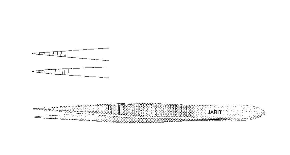 Jarit Plain Splinter Forceps, 3-3/8" - Forcep Plain Splinter - Image 1