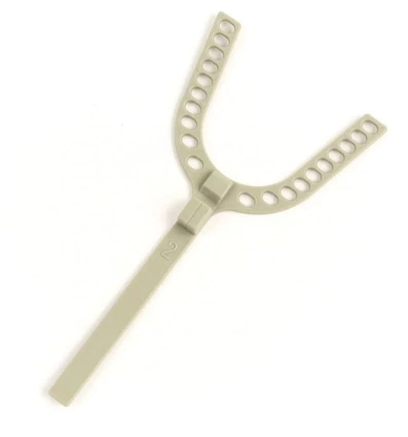 The George Gauge™ Long 2mm Bite Fork, Grey, 25/Pk - The George Gauge™ Long 2mm Bite Fork Grey - Image 1