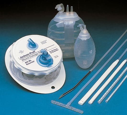 Cardinal Jackson-Pratt (JP) Silicone Drain Reservoir, 400mL Evacuator Bulb, Clear - Reservoir Drain JP Silcone Blb - Image 1