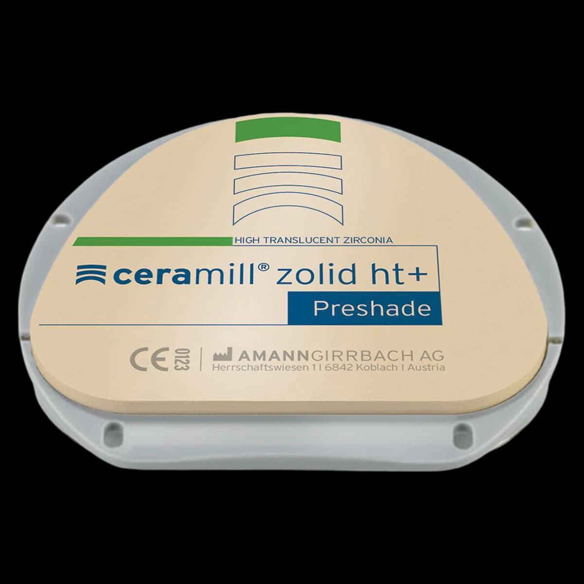Ceramill Zolid HT+ PS C3 Zirconia Disc, 71x14mm, Each - Ceramill Zolid HT+ PS C3 - Image 1