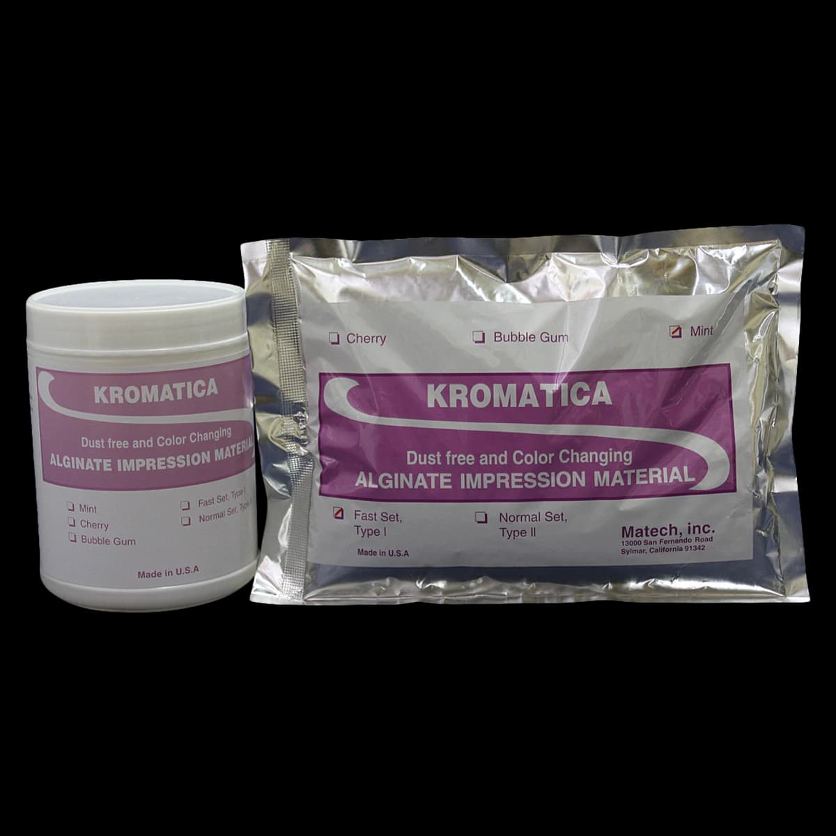 Kromatica Color-Changing Alginate Impression Material, Dust-Free, Normal Set, Mint, 1 lb Pouch, 305-206 - Kromatica Color-Changing Alginate Impression Material, Dust-Free, Normal Set, Pouch, 1 lb, Mint, 305-206 - Image 1