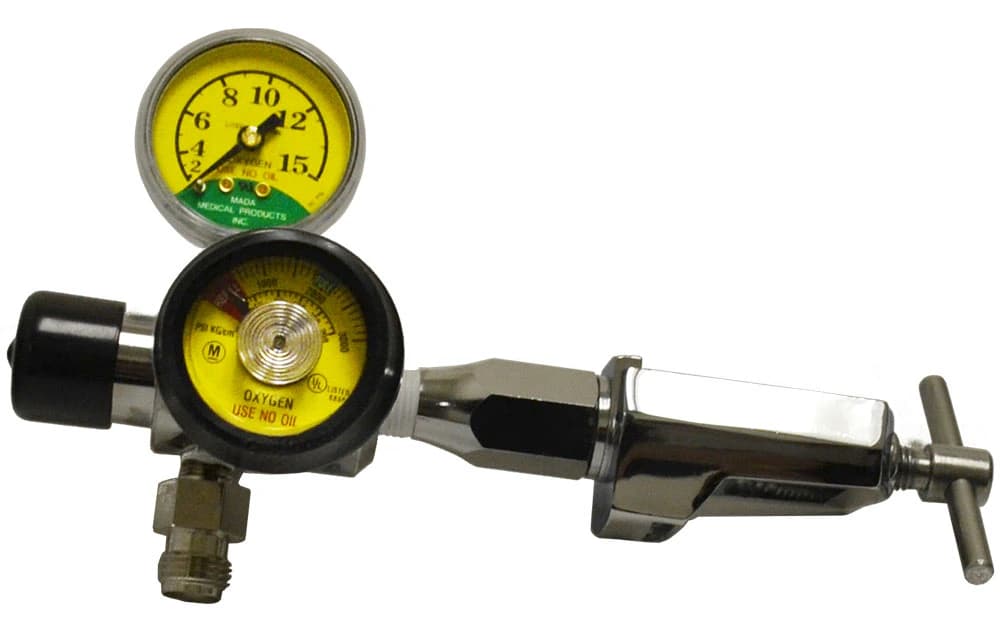 Mada Medical Products Oxygen Regulator, 1-15 LPM - Regulator,Oxygen 1-15 Lpm - Image 1