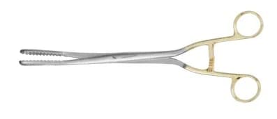 Bierer Ovum Forceps, Slight Curve, 11" Stainless Steel, Non-Sterile, Each - Forcep Bierer - Image 1