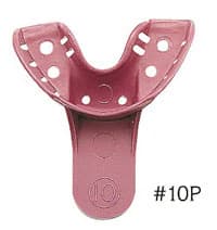 DenTray® II Disposable Impression Tray #10P Lower Anterior Perforated, Pack of 12 - DenTray® II Disposable Impression Tray #10P Lower Anterior Pack of 12 - Image 1