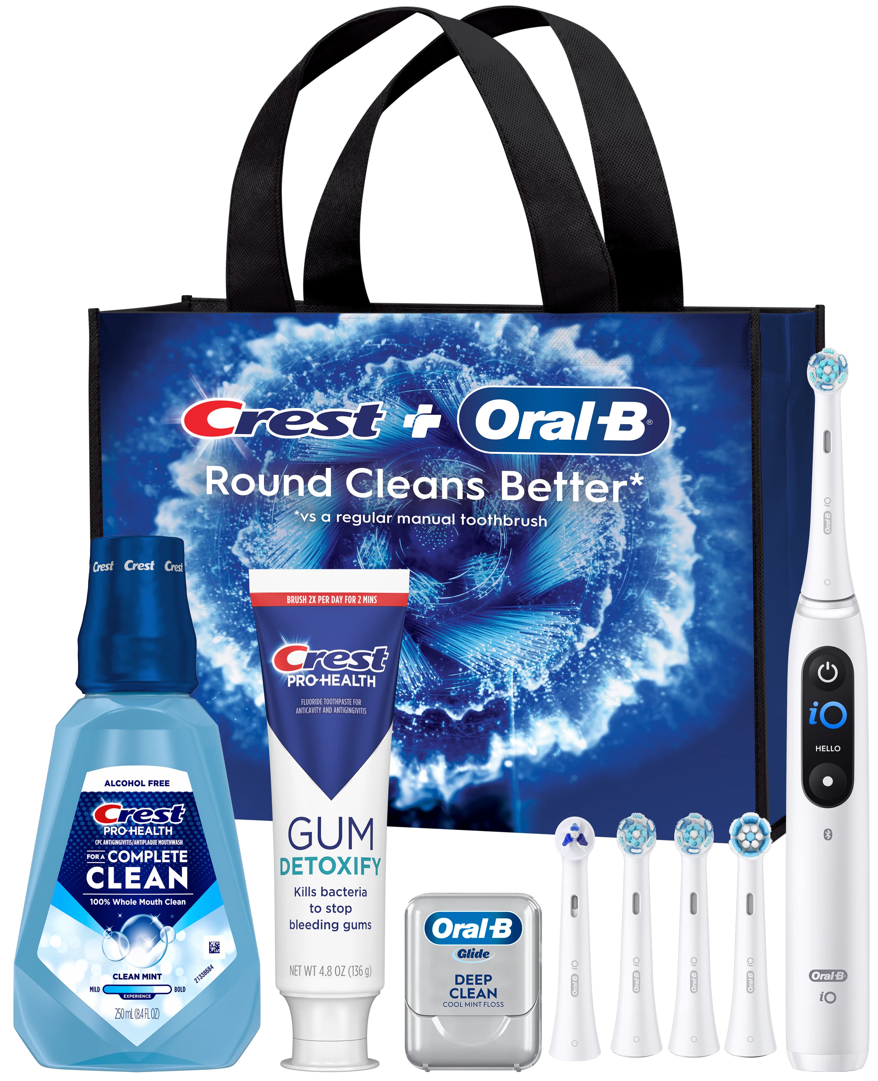 Crest + Oral-B iO Series 9 Advanced Gum Care Electric Rechargeable Toothbrush System, 3/Case - Crest+Oral-B Advanced Gum Care Electric Toothbrush System - Image 1