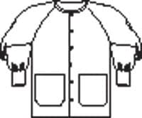 Fashion Seal Healthcare® Unisex Warm-Up Jacket, White, Extra Small, 2 Pockets, Style 7699 - Fashion Seal Healthcare® Unisex Warm Up Jacket - White, Extra Small - Image 1