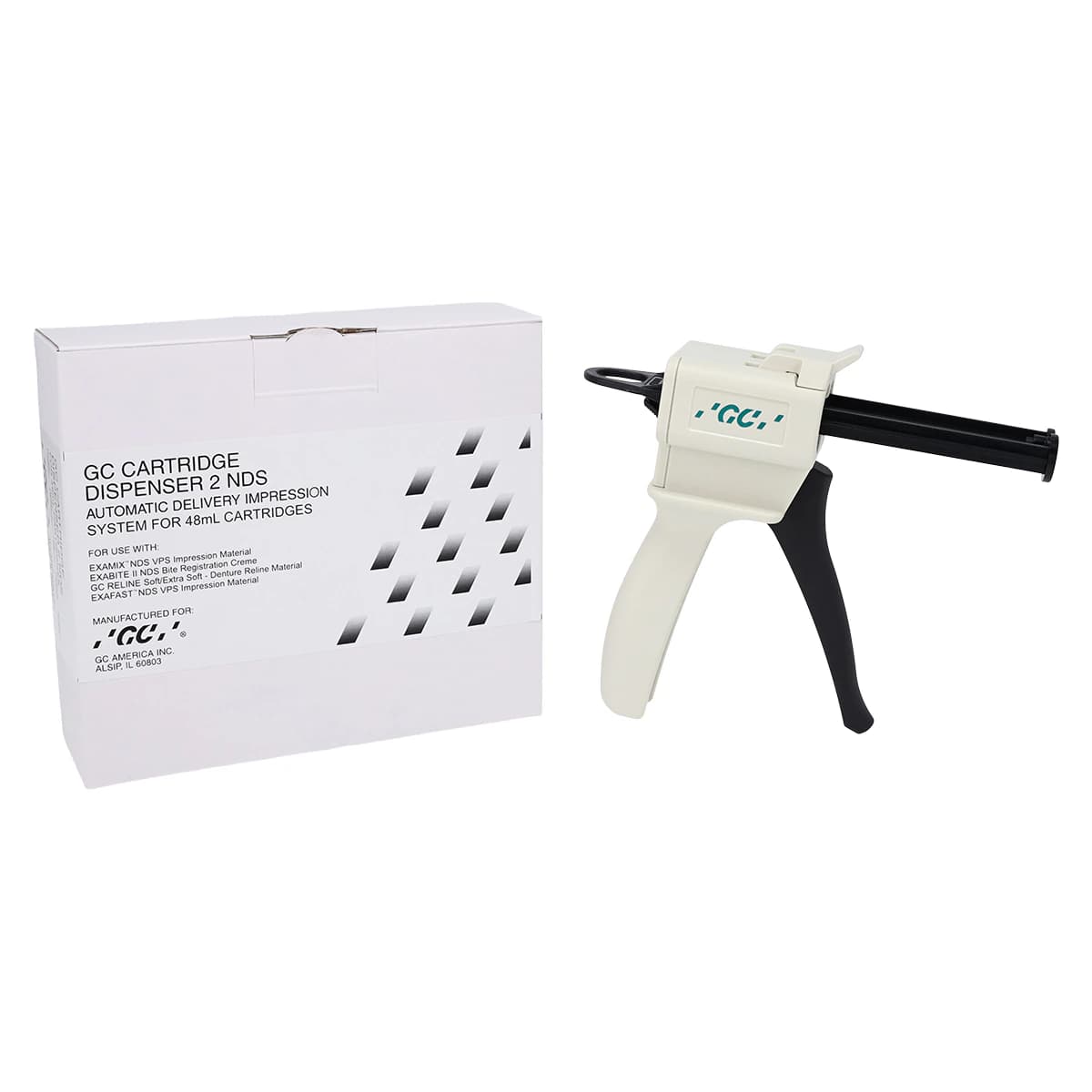 GC NDS Cartridge Dispenser II, 48 mL, 1/Pk, 152101 - TEMPSMART® Temporary Crown & Bridge Material - GC Cartridge Dispenser II - Image 1