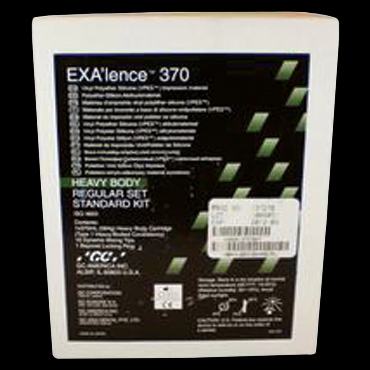 GC America EXA'lence Heavy Body Regular Set Standard Kit, 370 ml Cartridge, Vinyl Polyether Silicone (VPES) - Exa'Lence 370Ml Regular Heavy Std - Image 1
