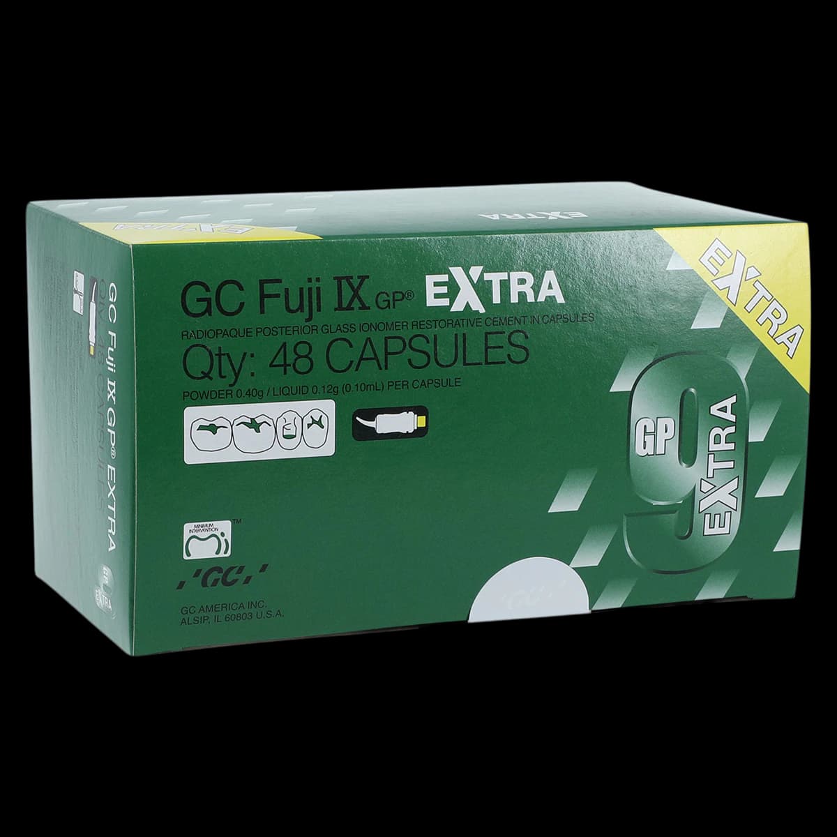 GC Fuji IX GP Extra Capsules, Shade A2, 48/Box, 425042 - GC Fuji IX GP Extra Capsules, A2, 48/Pk - Image 1