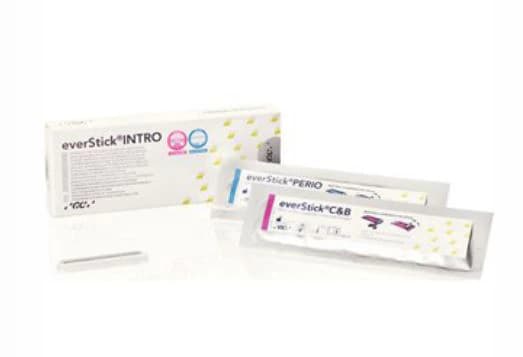 GC America everStick Fiber Reinforcements Intro Kit, 900835 - Contains 1x 8cm everStick C&B, 1x 8cm everStick PERIO, 1x Stick REFIX D Silicone Instrument - GC America - everStick Intro Kit - Image 1