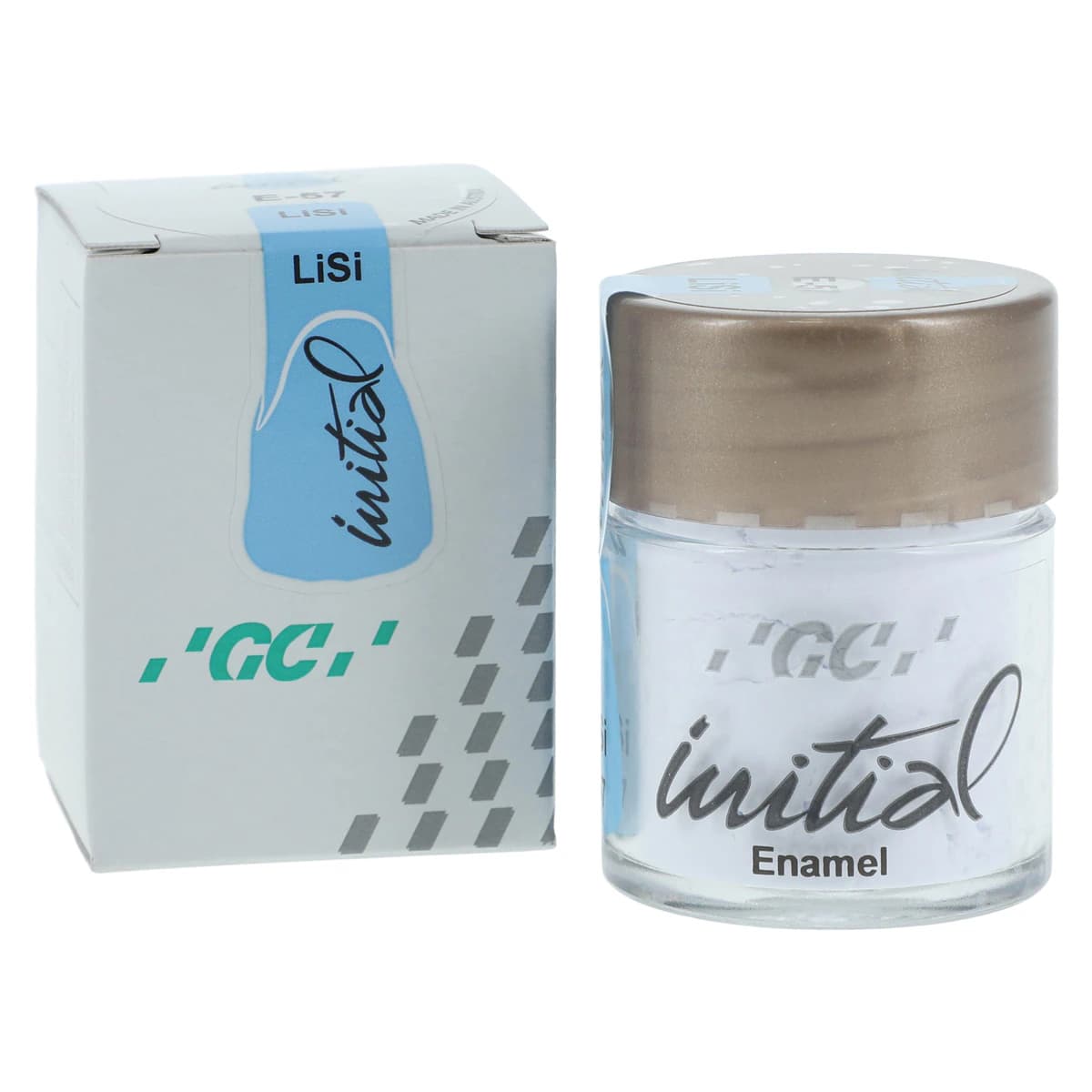 GC Initial LiSi Veneering Ceramic Enamel E-57, 20g/Each - GC Initial LiSi Veneering Ceramic Enamel - Image 1