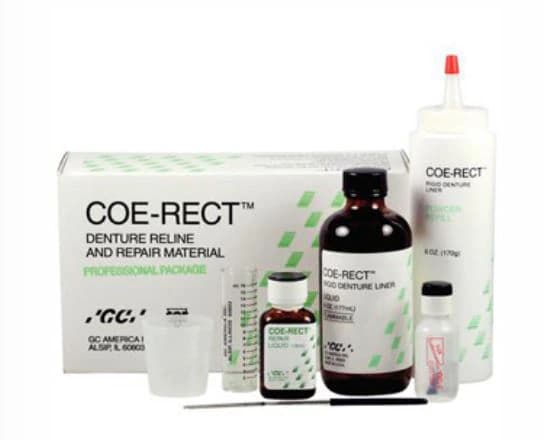 COE-RECT Self-Curing Hard Denture Reline & Repair Liquid, 6 oz Bottle - COE-RECT Liquid Bottle 6oz - Image 1