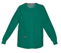 Dickies Warm-Up Jacket, Snap Front, 2 Pockets, Hunter Green, X-Small - Jacket Warm-Up Snap Front 2Pkt - Image 1