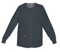 Dickies Warm-Up Jacket, Snap Front, 2 Pocket, Pewter, X-Small, Each - Jacket Warm-Up Snap Front 2Pkt - Image 1