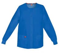 Dickies Warm-Up Snap Front Jacket with 2 Pockets, Royal Blue, X-Small - Jacket Warm-Up Snap Front 2Pkt - Image 1
