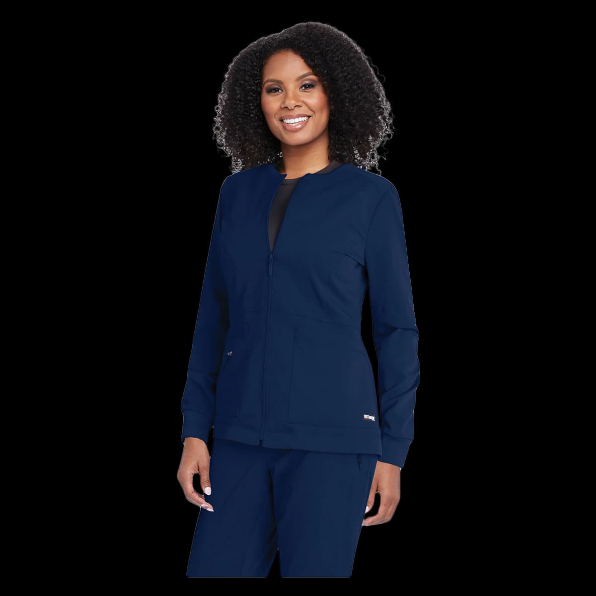 Grey's Anatomy Millie Jacket Warm-Up Zip Front, Indigo, 3X Large, 01KEZKNTQTGDCNBSVDEC655056 - Millie Jacket Warm-Up Zip Frnt - Image 1