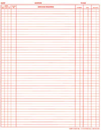 Chart Dental Continuation/Services Rendered, 2-Sided, 8.5 in x 11 in, White with Red Ink, 100/Box - Chart Dental Continuation/Serv - Image 1