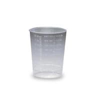Medegen Intake Tumbler, 8 oz, Polystyrene, Graduated, Clear, Without Lid, 500/Case - Specimen Cont Clear w/o Lid - Image 1