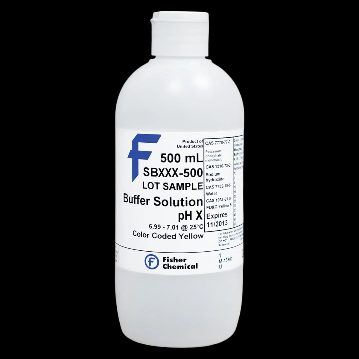 Fisher Scientific Buffer Solution pH 5.0, 500mL Bottle - Buffer Solution Ph5 500ml - Image 1