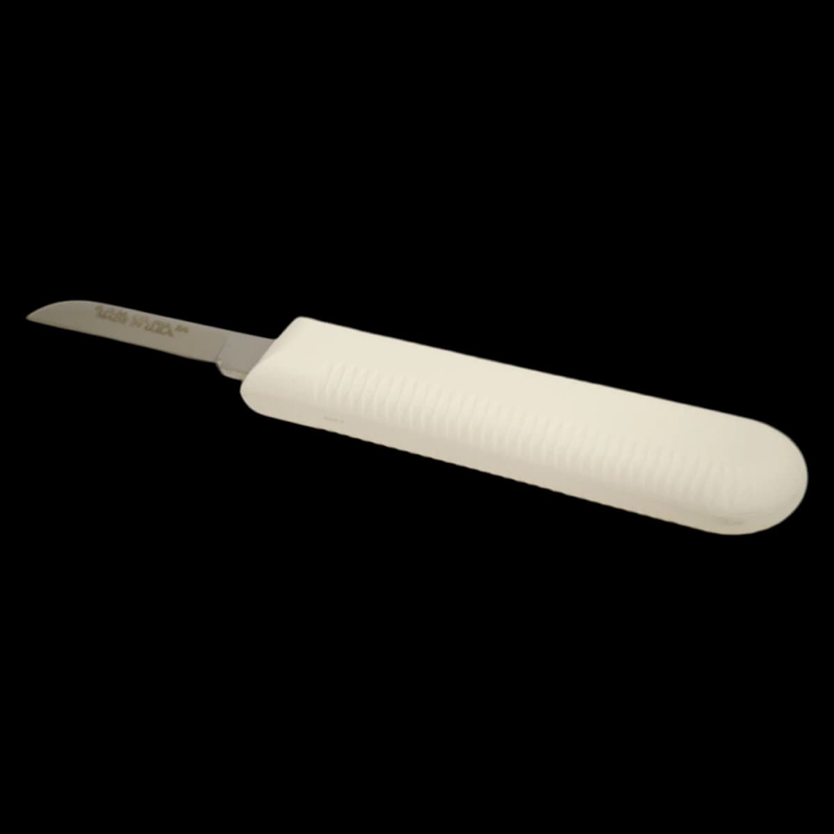 Buffalo Dental #7A Autoclavable Plaster Knife, 1-1/2" Carbon Steel Blade, White Plastic Handle, 1/Pk, 65600 - Knife, for Plaster, Autoclavable, with White Handle, # 7A, 1-1/2", 1/Pk, 65600 - Image 1