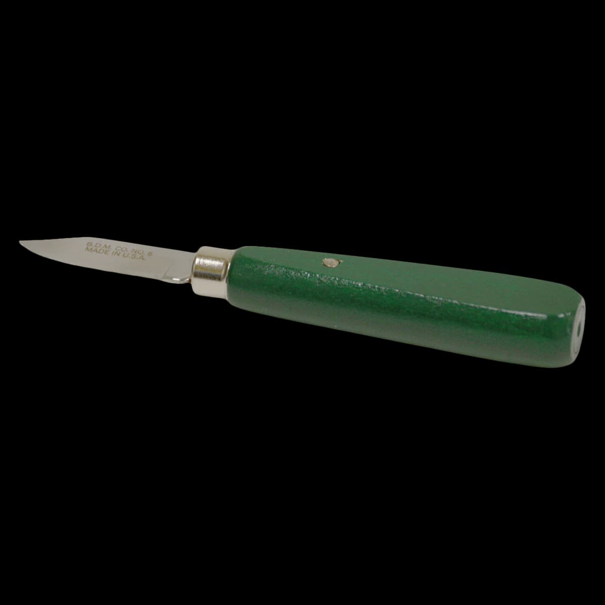 Buffalo Dental #6 Plaster Knife, Green Line Enameled Wood Handle, 1-1/2" Carbon Steel Blade, 55560 - #6 for Plaster Green Line 1 1/2" Blade 55560 - Image 1