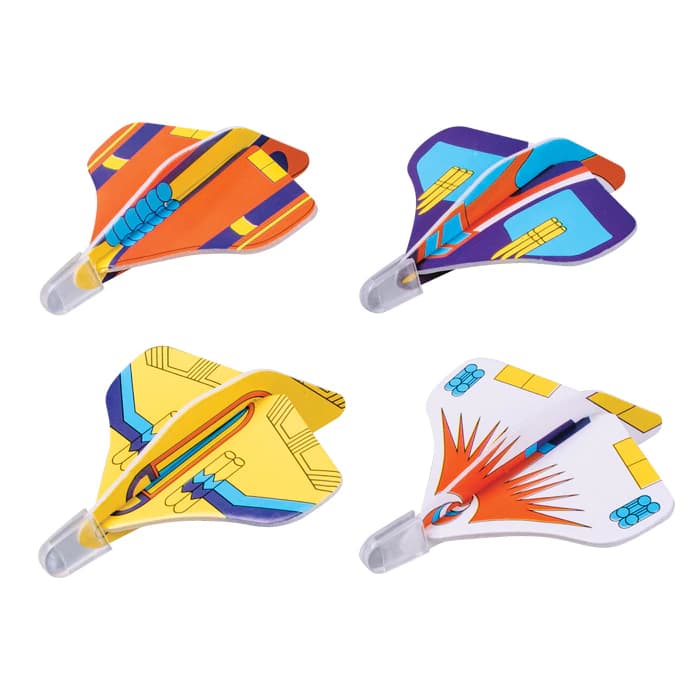 Sherman Specialty Toy Plane Mini Star Gliders, Assorted Colors, 3", 72/Box, S2978 - 3" Star Gliders Asst (72) - Image 1
