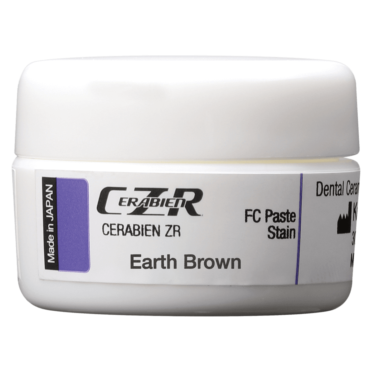 CERABIEN™ ZR FC Paste Stain, Earth Brown, 3 g Jar - CERABIEN™ ZR FC Paste Stain, 3 g Jar - Earth Brown - Image 1