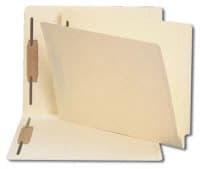 Smead End-Tab Folders With 2 Fasteners, Letter Size, 14PT Manila, Straight Cut, 50/Box - Smead End-Tab Folders With 2 Fasteners - Image 1