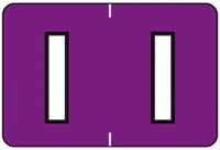 Colwell Jewel Tone "I" Purple Labels, 1.5" x 1", 500/Roll - Colwell Jewel Tone "I" Labels - Image 1