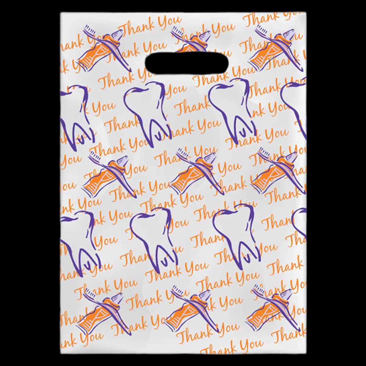 Sherman Specialty Scatter Bags, Thank You, Clear, 7.5" x 10", 100/Pkg - Specialty Scatter Bags, Thank You, 7" x 10", 100/Pkg, 98G - Image 1