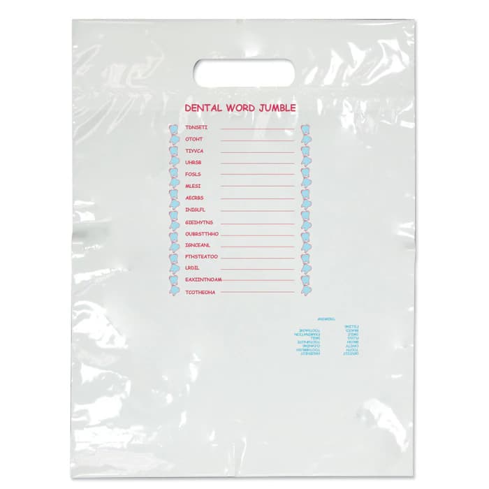 Sherman Specialty Smile Scatter Bag, Red Lips Design, White, 7.5" x 9", 100/Pkg, SBG10 - Smile, 7½" x 9", 100/Pkg, SBG10 - Image 1