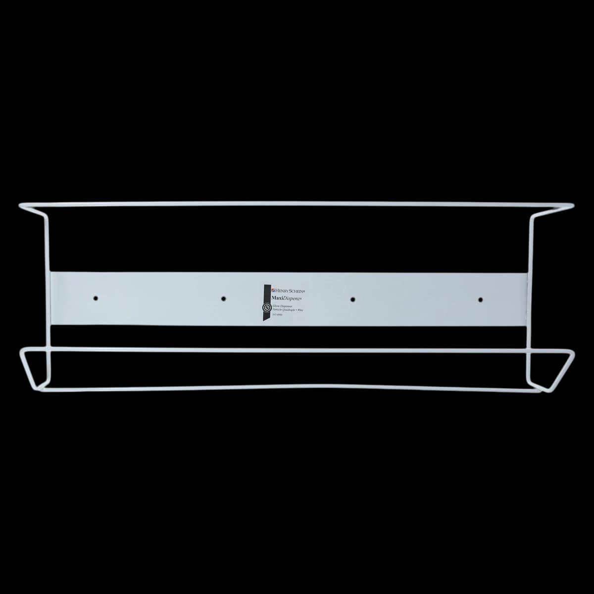 Wire Glove Box Holder, Unimed - Vertical, Quadruple, White Steel, 22" W x 8" H x 4" D - Wire Glove Box Holder, Unimed - Vertical, Quadruple - Image 1