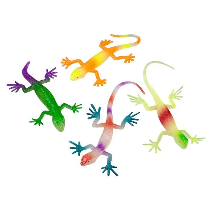 Sherman Specialty 4" Glow Lizards, Assorted Colors, 48/Pack - 4" Glow Lizards - Asstd (48) - Image 1