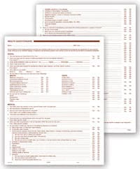 Form Health History, Questionnaire, 2-Sided, 8.5 in x 11 in, 250/Pk - Form Health History - Image 1