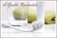 Recall Card Brush Gentle Reminder, Laser 4-Up, 8.5 in x 11 in, 200/Package - Recall Card Brush Gentle Remin - Image 1