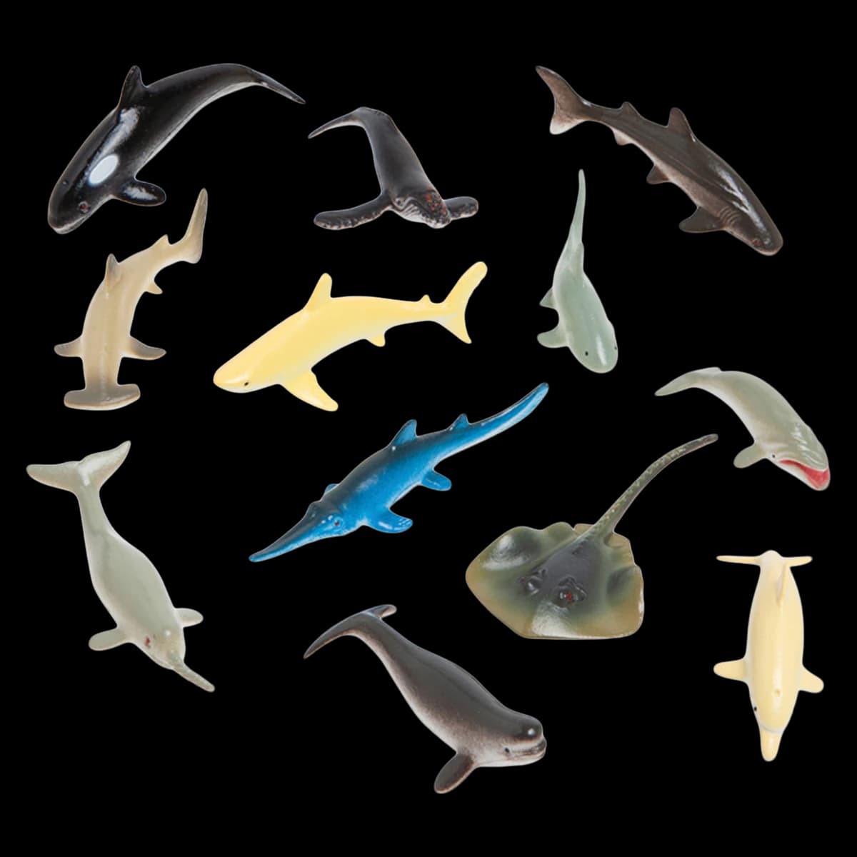 Sherman Specialty Vinyl Sea Animals Assorted, 3 in, 72/Pack - Vinyl Sea Animals (72) - Image 1